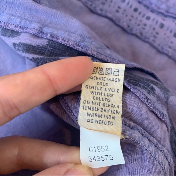 The Territory Ahead | New Purple Dyed Aztec Button Down Top - Picture 10 of 12